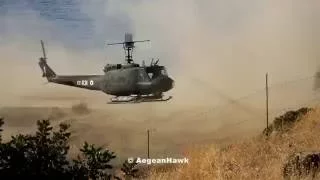 Hellenic Army Aviation UH-1H Huey landing.