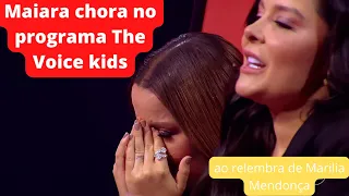 01/05/22 - MAIARA CHORA NO PROGRAMA THE VOICE KIDS