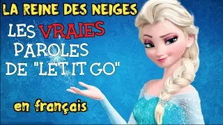 La reine des neiges - Libérée délivrée (les vraies paroles en français)