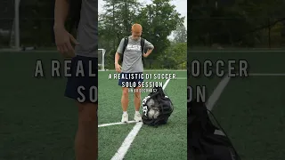A REALISTIC D1 Soccer solo training session 🎥 follow for the full session 💪 #football #soccer