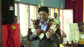 Fijian Attorney-General, Aiyaz Sayed-Khaiyum officiates at the Loma Primary School prefect induction