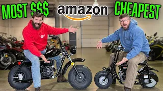 I BOUGHT the CHEAPEST and MOST EXPENSIVE Mini Bikes from Amazon
