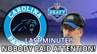 ⚽️LAST MINUTE!NOBODY PAID ATTENTION!!!...carolina panthers news