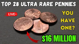 TOP 28 MOST VALUABLE PENNIES IN HISTORY! PENNIES WORTH MONEY