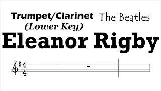 Eleanor Rigby Trumpet Clarinet Sheet Music Backing Track Play Along Partitura