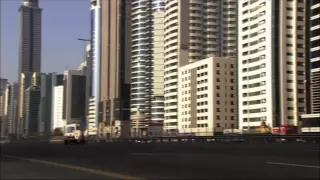 Red Bull F1 car on the streets of Dubai