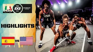 Spain v USA | Women's - Final Highlights | FIBA 3x3 U18 World Cup 2021