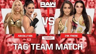 WWE 2K19 Universe Mode  - Raw - Absolution v 24k Finesse - Nia Jax & Tamina Surprise Attack