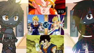 Monsterverse Kaiju react Gogeta & Vegito fuse the first time + Vegito vs Gogeta | Dragon Ball Z