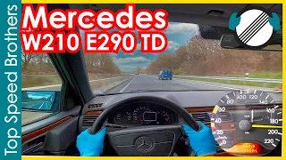 Mercedes Benz W210 E290 Turbo-D (1998) AUTOBAHN POV TOP SPEED 🚀 #TopSpeedBrothers