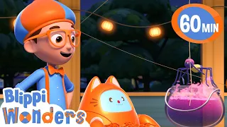 Halloween Party | Blippi Wonders | Nursery Rhymes & Cartoons for Kids | Moonbug