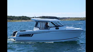 Test af kabinebåden Jeanneau Merry Fisher 695 - stor sællert i Danmark