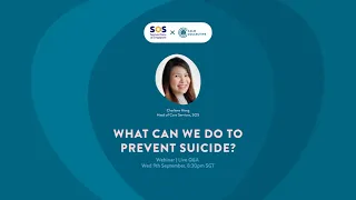 What can we do to prevent suicide? - with Samaritans of Singapore