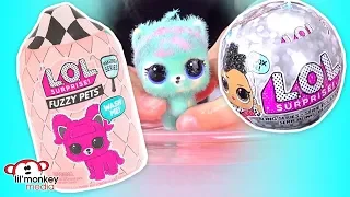 LOL Surprise Dolls & Pets!  Fuzzy Pets and Bling Doll Series and More!