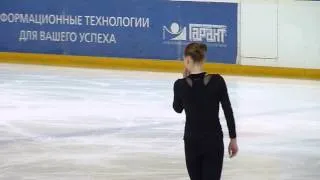 Natalia Ogoreltseva, SP at practice, Russian Juniors 2014