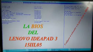 Configura la BIOS de tu Ordenador - Lenovo IdeaPad 3