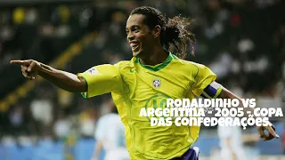 Ronaldinho Vs Argentina - 2005 - Copa Das Confederações. #ronaldinho #seleçãobrasileira