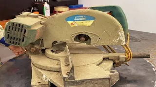 Aluminum Cut Off Grinder Saw Restoration // Restore Electric Metal Cutting Machine