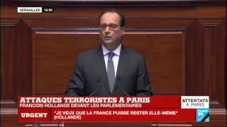 François Hollande : "Nous éradiquerons le terrorisme. La République le détruira"