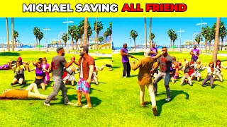 GTA V: MICHAEL SAVING ALL FRIENDS FROM DUGGAN 🥺| #shorts