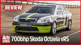 Driving the world's fastest Skoda: 227mph Octavia vRS Bonneville special review | Auto Express