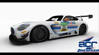 Blancpain Sprint Series on iRacing around Road America in Mercedes AMG GT3 - Setup Test and Race