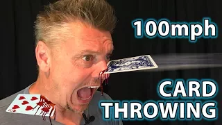 HOW to THROW CARDS 100mph + Real Life Trick Shots!!