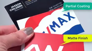 Difference between UV Coating Vs Matte Dull Finish Business Card