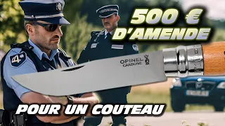 NOUVELLE LÉGISLATION COUTEAU : vous risquez 500 euros d'amende !