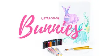 How to Paint Watercolor Bunnies