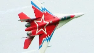 MIKOYAN MiG-29M OVT 3D THRUST VECTORING AEROBATICS + VERY LOUD ENGINE TEST!!!