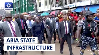 Gov. Otti Inspects Road Projects Across The State