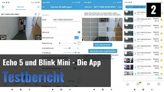 Blink Mini und der Echo Show 5 im Test - App (2)