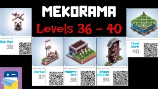 Mekorama Levels 36, 37, 38, 39, 40 Walkthrough Bot Pot, Portal, Modern Art, Shock Shuffle, Team Work