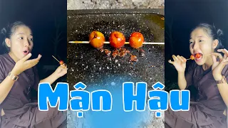 Ẩm Thực Hài Hước: Mận Hậu Nướng Siêu Cay (Grilled Stone Food) #Shorts