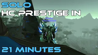 Solo 1-70 Hardcore Prestige Challenge in 21m30s - Ascension WoW (Thrall, Season 8)