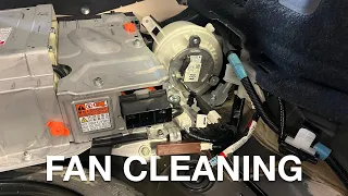 Battery cooling fan cleaning for the Lexus CT200h