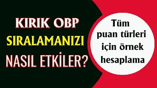 kırık OBP sıralamanızı nasıl  etkiler I OBP kırılması nedir I OBP nasıl hesaplanır