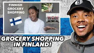 AMERICAN REACTS To What It's Like Grocery Shopping in Finland as an American