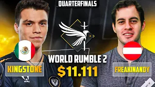 $11.111 - WORLD RUMBLE 2 - ANDY vs KINGSTONE - QUART DE FINALE