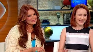 Roma Downey and Rachel Brosnahan on "The Dovekeepers" premiere