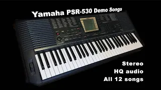 Yamaha PSR-530 DEMO (Stereo, HQ Audio)