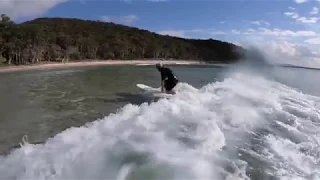 Surfing Tiny Waves at Tea Tree (Noosa)