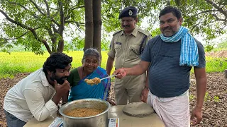 మిల్లెట్స్ చికెన్ బిర్యాని | Village Cooking | Karimanagar DCP| Anji mama | Gangavva