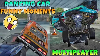 Multiplayer😱||Dancing car funny moments🤣||Extreme car driving simulator||