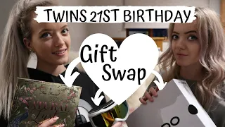 HUGE 21ST BIRTHDAY PRESENT SWAP!! *we spoilt each other* Fletcher Twins
