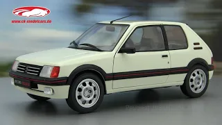 ck-modelcars-video: Peugeot 205 GTI 1.9L MK1 Baujahr 1988 weiß  Solido