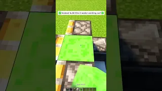 🏎️ Better 2-Seater CAR in Minecraft! #shorts