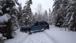 Kaptur и Duster в снежной западне!