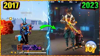 FREE FIRE PLAYERS 2017 VS 2023⚡⚡ - Vincenzo OLD vs New